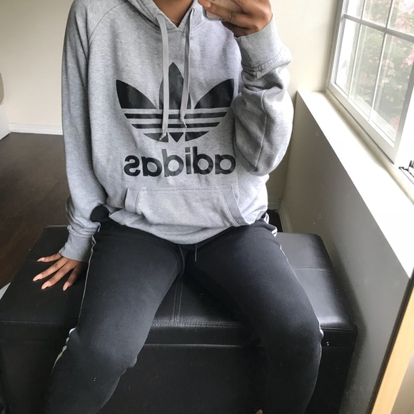 adidas Jackets & Blazers - Gray adidas originals sweatshirt